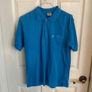 Yves Saint Laurent blue polo L